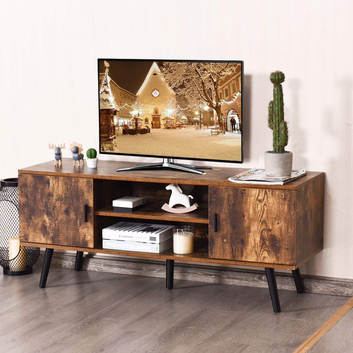 TV Stand for TV up to 55 in - Tangkula