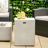 Tangkula Outdoor Propane Tank Cover, Patiojoy Propane Tank Hideaway Table with Side Handles & Adjustable Foot Pads