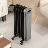 Tangkula 1500W Oil Filled Radiator Heater, Electric Space Heater with 3 Heat Settings