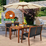 4 Pieces Patio Dining Set - Tangkula