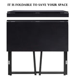 Folding Desk No Assembly Required, Compact Space Saving Writing Computer Desk