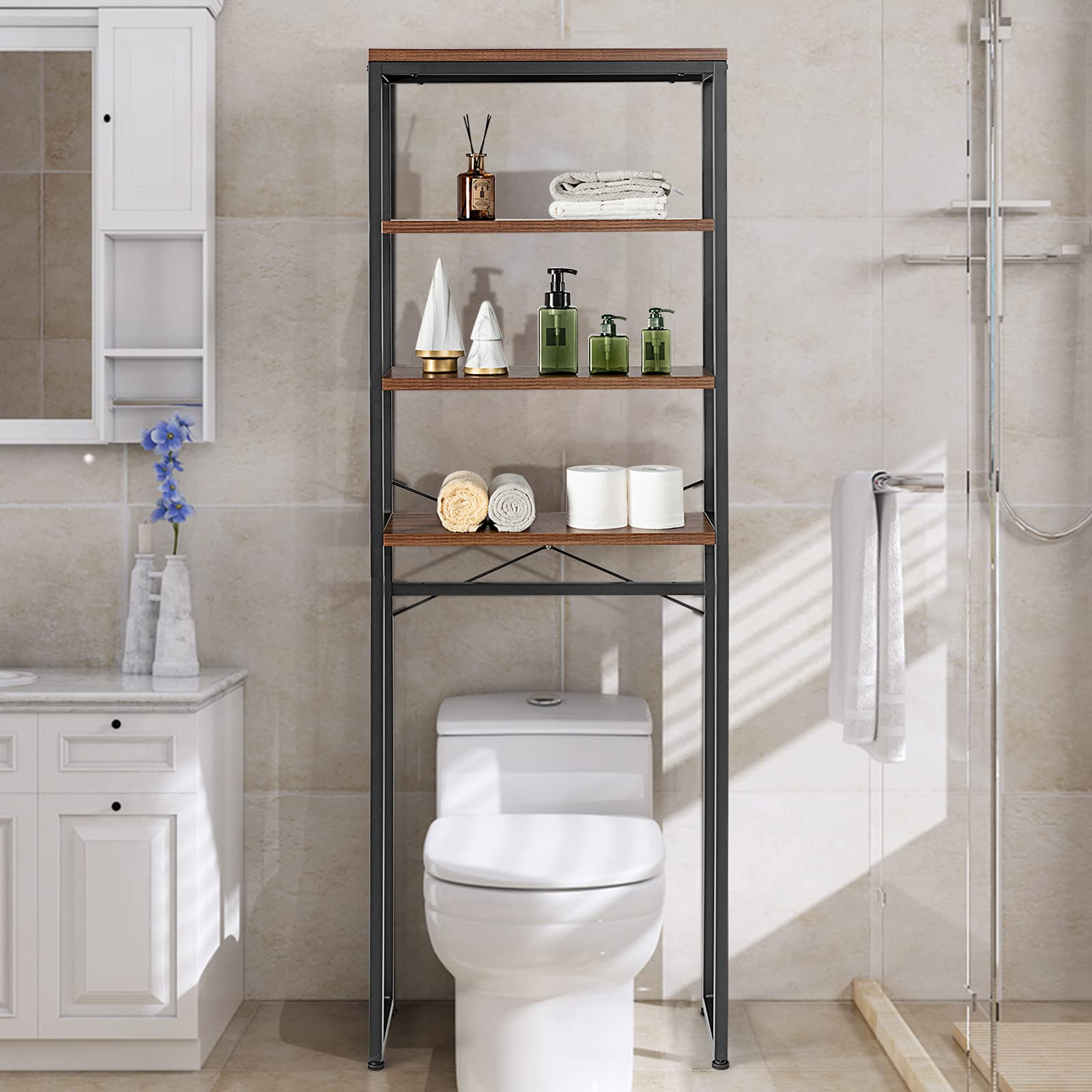 Over The Toilet Storage Cabinet, 4 Tier Over Toilet Bathroom