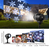 Tangkula Christmas Snowflake LED Projector Lights