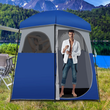 Tangkula Double-Room Shower Tent, Oversize Space Privacy Tent