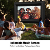 Tangkula 14-20FT Inflatable Indoor and Outdoor Movie Projector Screen