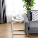 Sofa Side Table, Snack/End/Couch/Console Tab with Square Tabletop