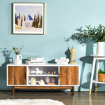 2 Door TV Stand for TVs up to 50 inch Flat Screen - Tangkula