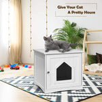Cat Litter Box Furniture Hidden - Tangkula
