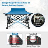 Tangkula Foldable Camping Cot, Portable Sleeping Cot with Carrying Bag