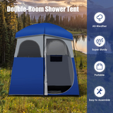 Tangkula Double-Room Shower Tent, Oversize Space Privacy Tent