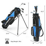 Tangkula Junior Complete Golf Club Set for Children Right Hand, Golf Stand Bag, Perfect for Children, Kids