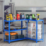 Tangkula Garage Storage Shelves for Free Combination, 5-Tier Heavy Duty Metal Shelving Unit