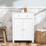 Tangkula Bathroom Storage Cabinet, Free Standing Bathroom Cabinet with Large Drawer