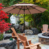 10 Ft 3 Tier Patio Umbrella, Outdoor Umbrella W/Double Vented