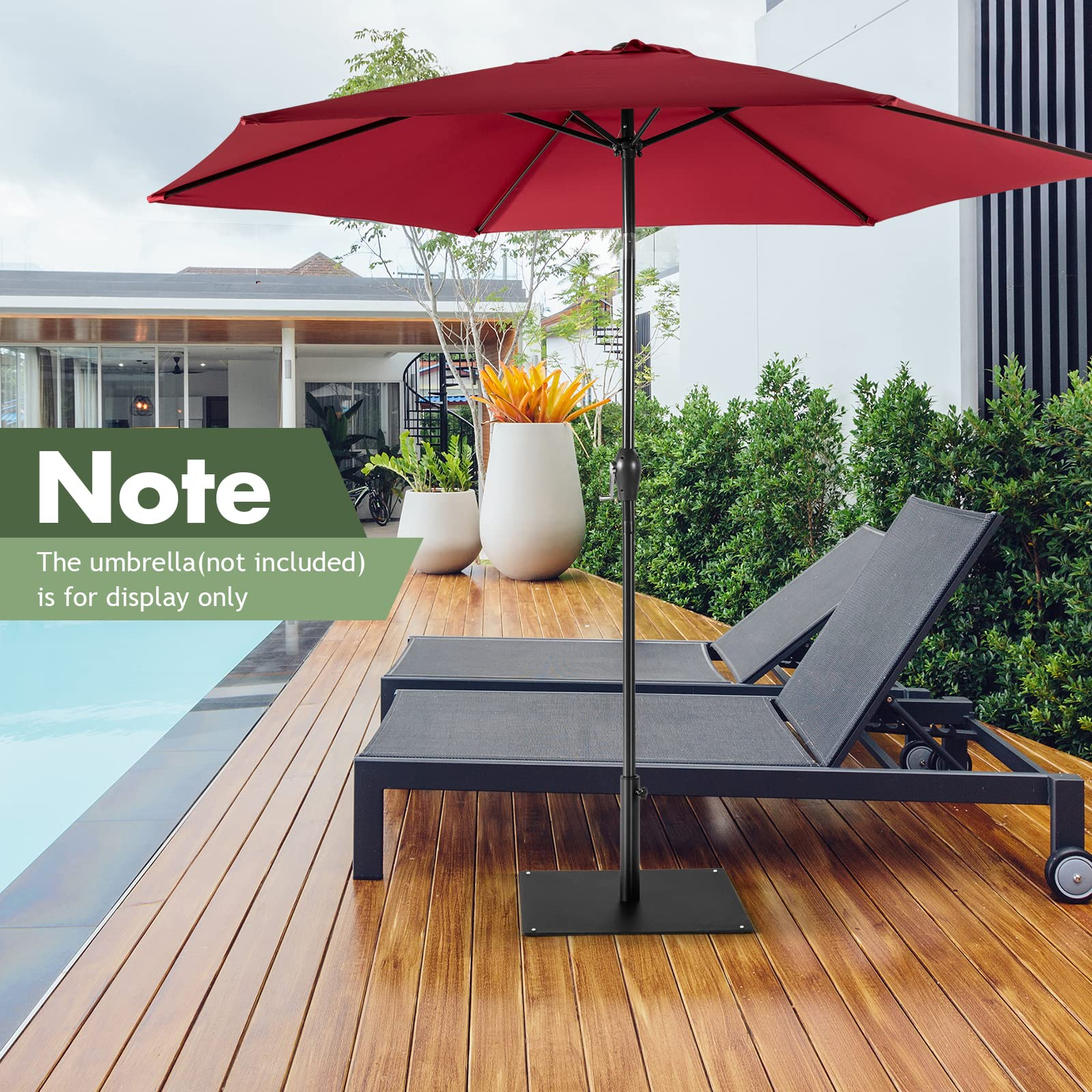 35 patio deck umbrellas Tangkula 35 LBS Patio Umbrella Base, 20 Inches Heavy Duty Umbrella Sta – tangkula
