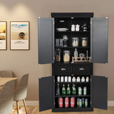 72" Freestanding Kitchen Pantry Cupboard Cabinet - Tangkula