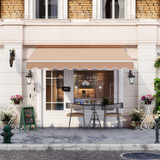 Tangkula Retractable Awning, Aluminum Patio Sun Shade