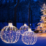 Christmas LED Light Balls for Tree (3 Pack) - Tangkula