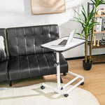 Overbed Table with Wheels - Tangkula