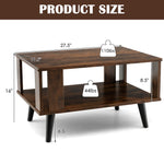 Small Coffee Table for Small Space - Tangkula