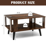Small Coffee Table for Small Space - Tangkula