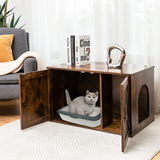 Tangkula Cat Litter Box Enclosure, Hidden Cat Washroom
