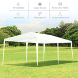 TANGKULA Outdoor Tent 10x20, White Party Wedding Tent Canopy with Removable Sidewalls