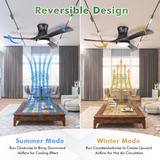 Tangkula 52 Inches Ceiling Fan with LED Light and Remote Control