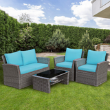 Tangkula 4 Pieces Patio Furniture Set