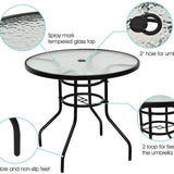 Tangkula 5PCS Bistro Patio Furniture Set