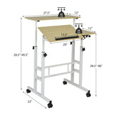 Tangkula Mobile Standing Desk Stand Up Desk