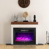28.5 Inches Recessed Electric Fireplace Insert - Tangkula