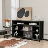 Tangkula TV Stand for TVs up to 65", Media Console Table w/Adjustable Shelf & Cable Management Holes