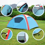 Tangkula Inflatable Tent, Camping Tent for Family, Instant Set Up in Minutes