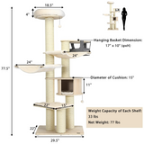 Tangkula Modern Cat Tree