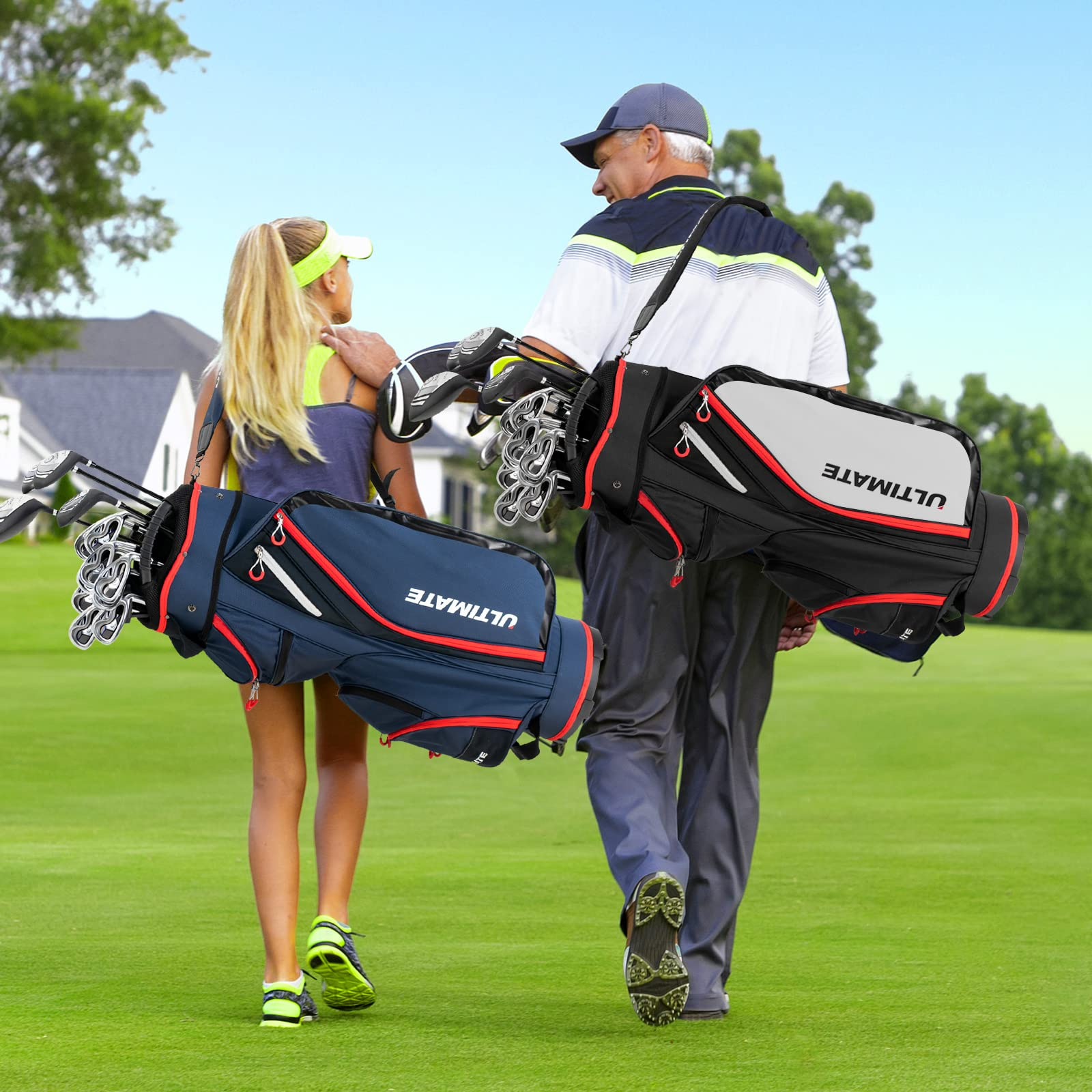 9.5" Golf Cart Bag - Tangkula