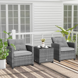 Tangkula 3 Pieces Patio Furniture Set
