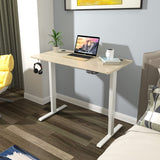 Tangkula Universal Wood Table Top, 48 x 30 inch Solid One-Piece Desktop for Standard & Sit to Stand Desk Frame