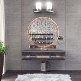 Bathroom Vanity Lamp Brushed Nickel Wall Mounted Vanity Lighting Fixture