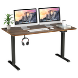 Electric Dual Motor Standing Desk, 48 x 24/48 x 30 Inch Height Adjustable Sit Stand Computer Workstation