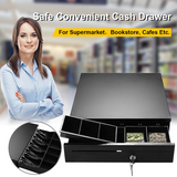 Tangkula Cash Register Drawer, for Point of Sale (POS) System with Removable Coin Tray, 5 Bill/5 Coin (16.5" x 16'')