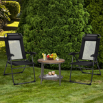 Folding Patio Dining Chairs Set of 2 - Tangkula