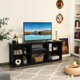 Wood TV Stand for TVs Up to 75-Inch, Home Living Room Entertainment Center