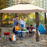 Tangkula Gazebo 13' x 13', Pop Up Gazebo Tent, Suitable for Patio and Garden