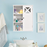 Tangkula Bathroom Medicine Cabinet, Wall-Mounted Modern Bathroom Storage Cabinet