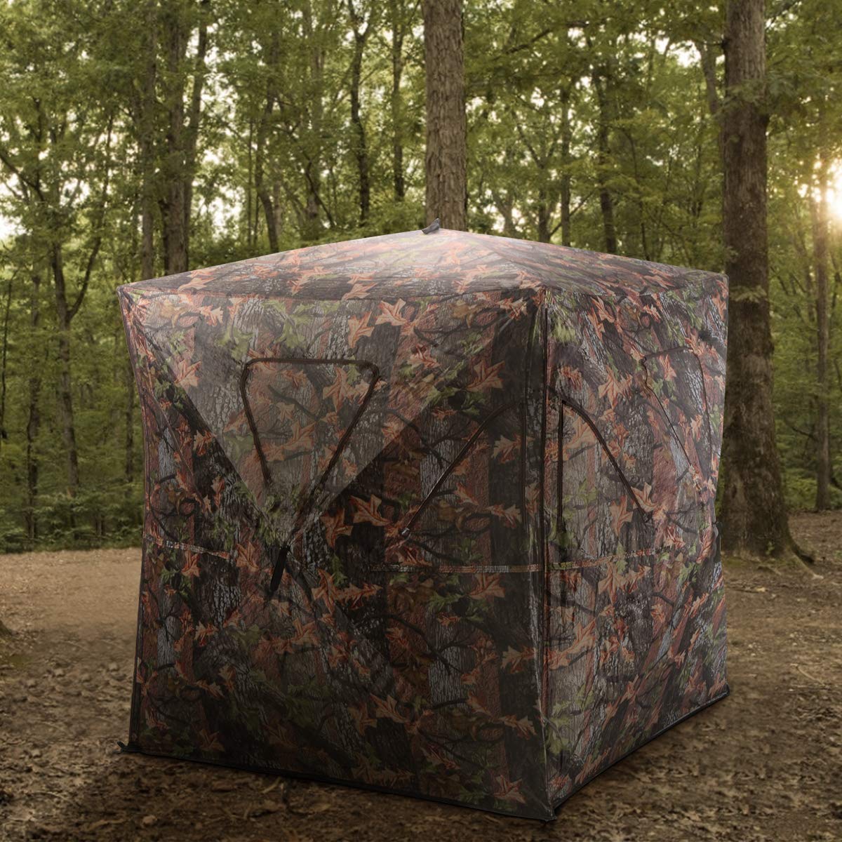 2-3 Person Pop up Ground Blind - Tangkula