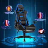 Tangkula Gaming Desk and Chair Set, E-Sport Gamer Desk & Racing Chair Set