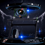 Tangkula Gaming Desk, Z Shaped Ergonomic Gaming Computer Desk