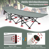 Tangkula Foldable Camping Cot, Portable Sleeping Cot with Carrying Bag