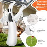 Tangkula 12 FT Halloween Inflatable Ghost, Quick Blow up Halloween Decoration, Giant Inflatable Specter with Bright LED Lights